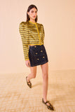 Belle Collarless Jacket - Gold Spun