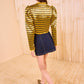 Belle Collarless Jacket - Gold Spun