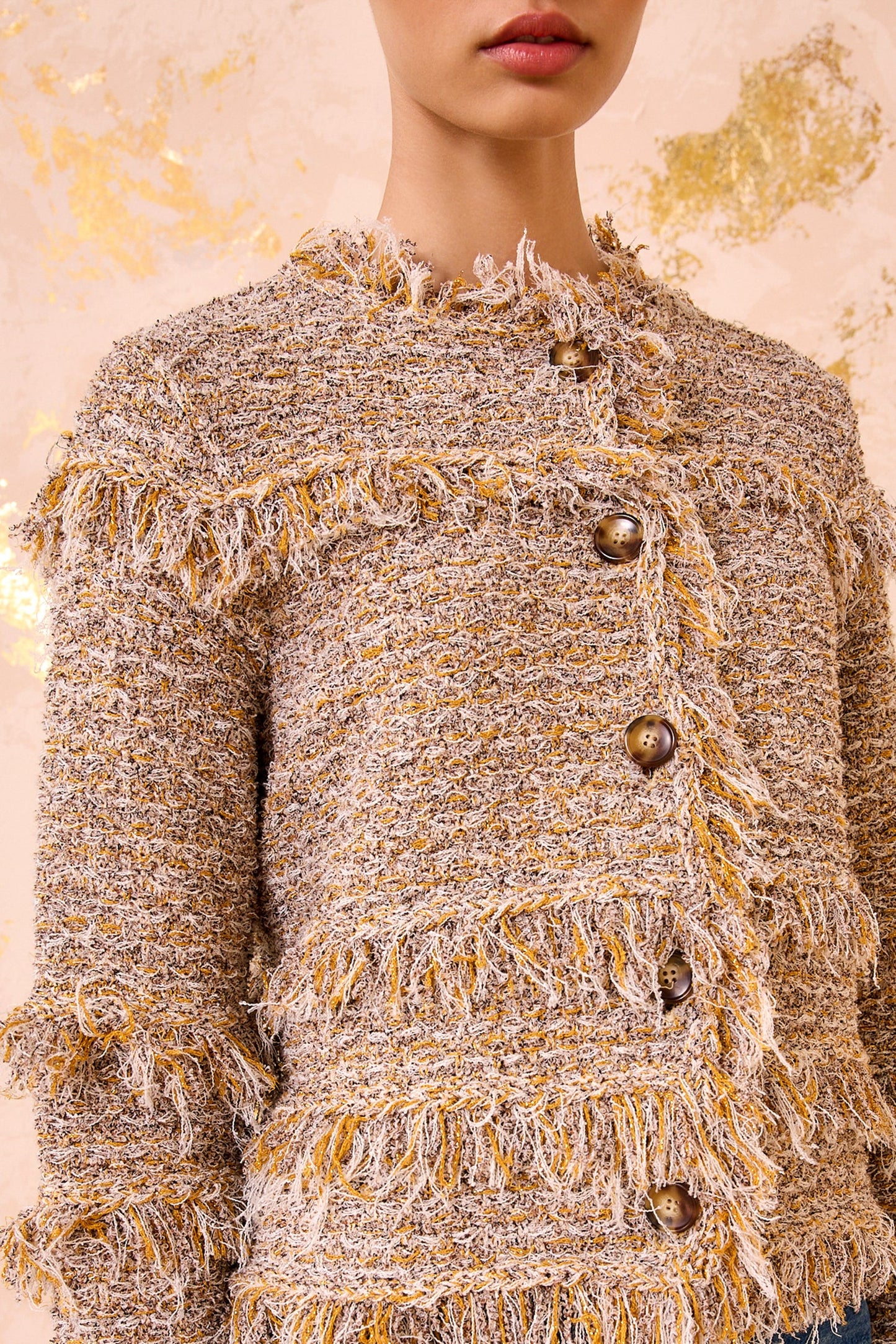 Gita Knit Tweed Jacket - Helios