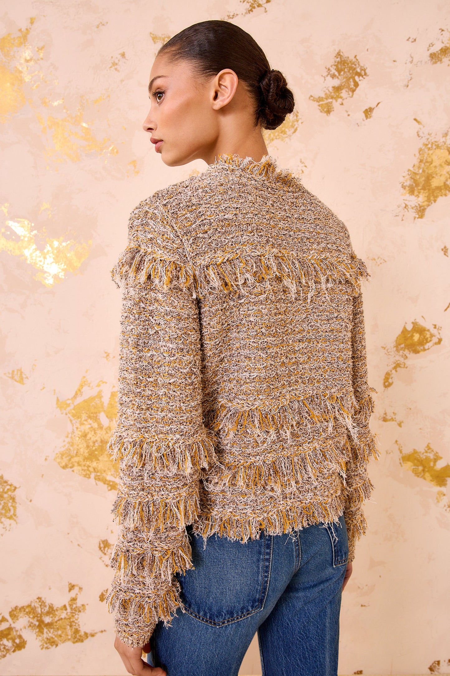 Gita Knit Tweed Jacket - Helios