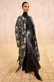 Noumi Silk Quilted Coat - Nuit